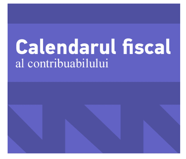 Calendarul fiscal al contribuabilului pentru luna martie 2020