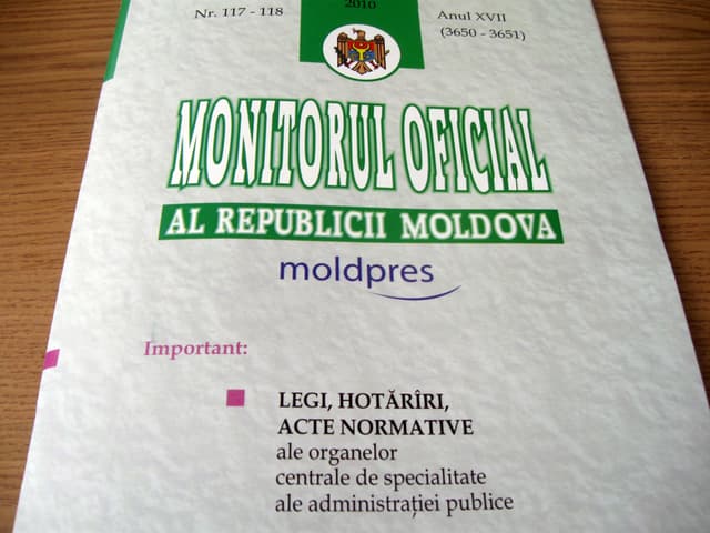 În Monitorul oficial de mîine, 19 august, vor fi publicate următoarele documente oficiale