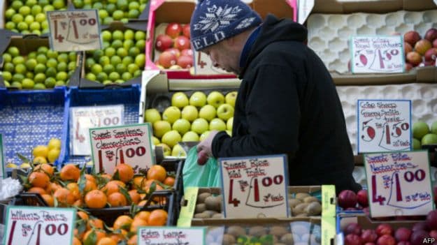 Британия находится на грани дефляции