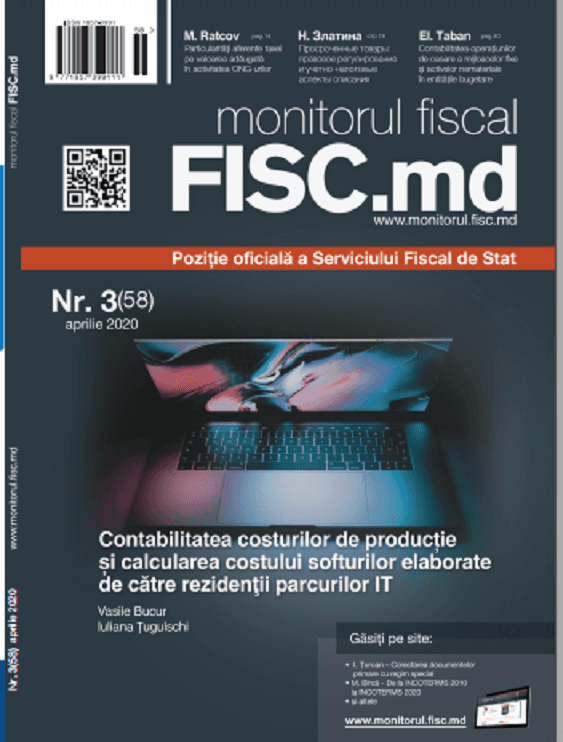 Ce veți găsi în ediția din aprilie a P.P. „Monitorul fiscal FISC.md”