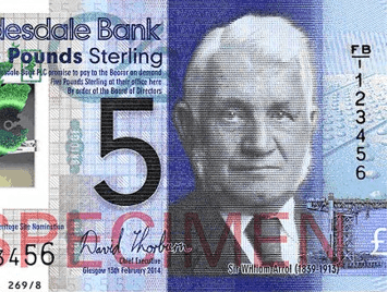 В Шотландии поступили в обращение новые полимерные банкноты