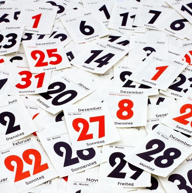 Zile de odihnă și zile lucrătoare în anul 2020