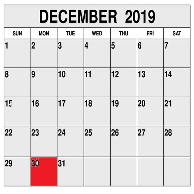 Ultima zi operațională pentru încasări și plăți bugetare pentru anul 2019 – 30 decembrie