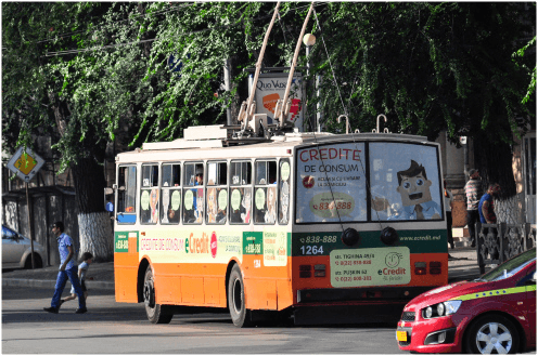 Câț  câștigă anual Regia Transport Electric Chișinău din reclama plasată pe troleibuze