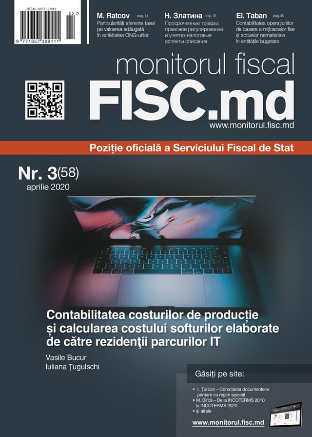 Comandă ACUM revista “monitorul fiscal FISC.md”!