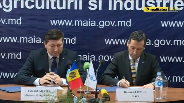 Moldova a semnat un acord de colaborare cu FAO pentru următorii patru ani