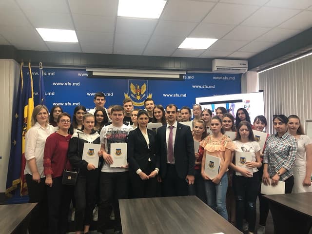 Studenți în vizită la Serviciul Fiscal de Stat