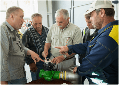 Fermierii din aria sistemelor de irigare renovate au primit în dar contoare mobile pentru măsurarea debitului de apă