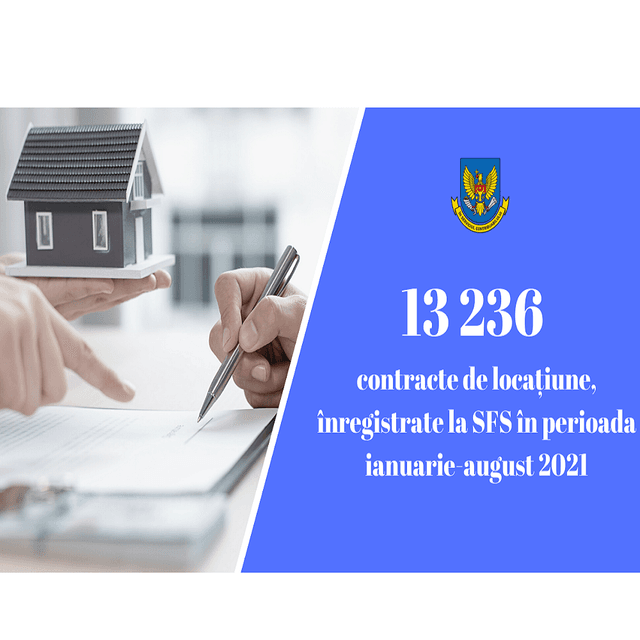 SFS: în primele nouă luni au fost înregistrate 13 236 contracte de locațiune