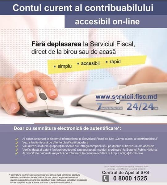 „Contul Unic” -  serviciu nou pentru contribuabili