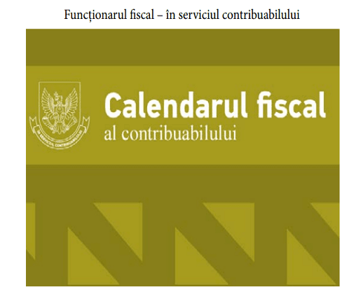 Calendarul fiscal al contribuabilului pentru luna septembrie 2019