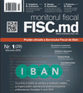 ”Monitorul Fiscal FISC.md”: ediția din luna februarie 2016