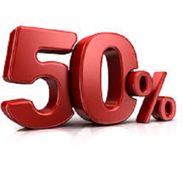 În ce caz este necesară cererea pentru a beneficia de reducere cu 50 % a amenzilor fiscale