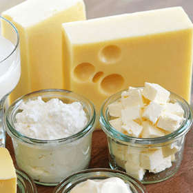 Cota TVA la produsele lactate cu conținut de grăsimi de maxim 40% din greutate  