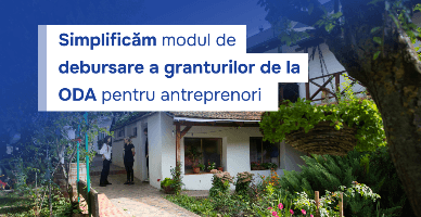 Modul de debursare a granturilor pentru antreprenori de la ODA