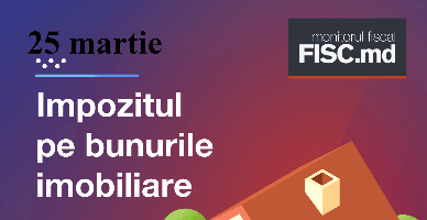 25 martie – termenul de achitare a impozitului pe bunurile imobiliare  