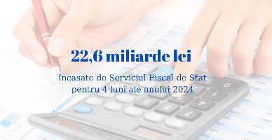 Încasările la BPN administrate de SFS, în creștere cu 10,4%