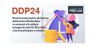 Noul formular pentru declararea defalcărilor/dividendelor ce urmează a fi achitate la buget de către ÎS, ÎM și SA cu cotă de participare a statului