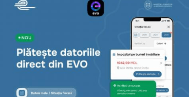 Datoriile fiscale pot fi achitate direct din EVO