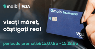 Maib: Visa Business —  мечтайте по-крупному, выигрывайте по-настоящему