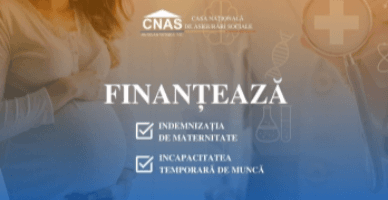  CNAS finanţează indemnizațiile pentru incapacitatea temporară de muncă și indemnizația de maternitate
