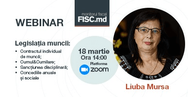WEBINAR: „Legislația muncii”