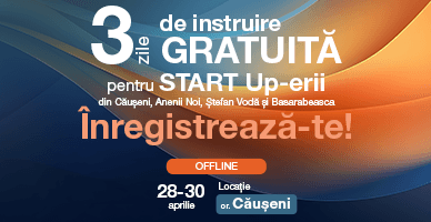 Start la Căușeni pentru a VI-a rundă de instruiri gratuite dedicate tinerilor antreprenori