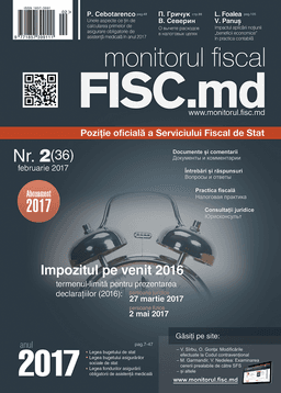 Monitorul fiscal FISC.md Nr.36 2017