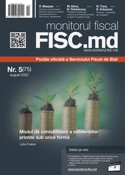Monitorul fiscal FISC.md nr.5 (75) 2022