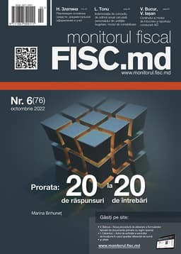 Monitorul fiscal FISC.md nr.6 (76) 2022