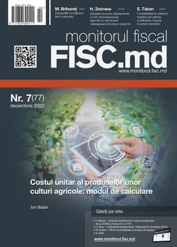 Monitorul fiscal FISC.md nr.7 (77) 2022