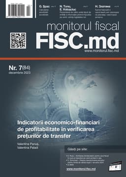 Monitorul fiscal FISC.md nr.7 (84) 2023
