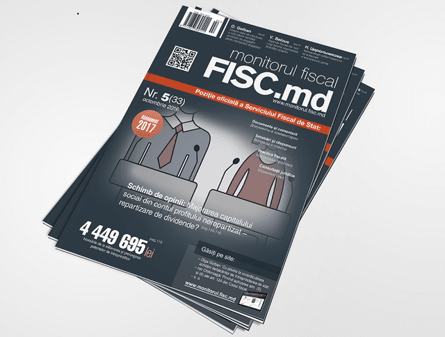 Ediția din octombrie a publicației periodice ”Monitorul Fiscal FISC.MD” – răspunsuri, precizări, comentarii