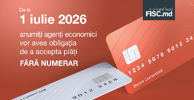 01 iulie 2026 – termen-limită pentru acceptarea plăților fără numerar de către unii agenți economici