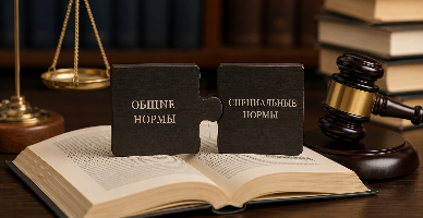 Коллизии общих и специальных норм права равной юридической силы – соотношение и применение