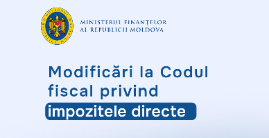Modificări la Codul fiscal privind impozitele directe