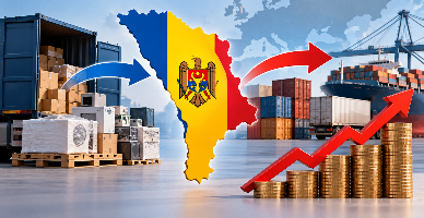 Дефицит торгового баланса Молдовы вырос на 6%